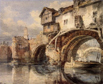 Welsh Bridge at Shrewsbury Romantic Turner Oil Paintings